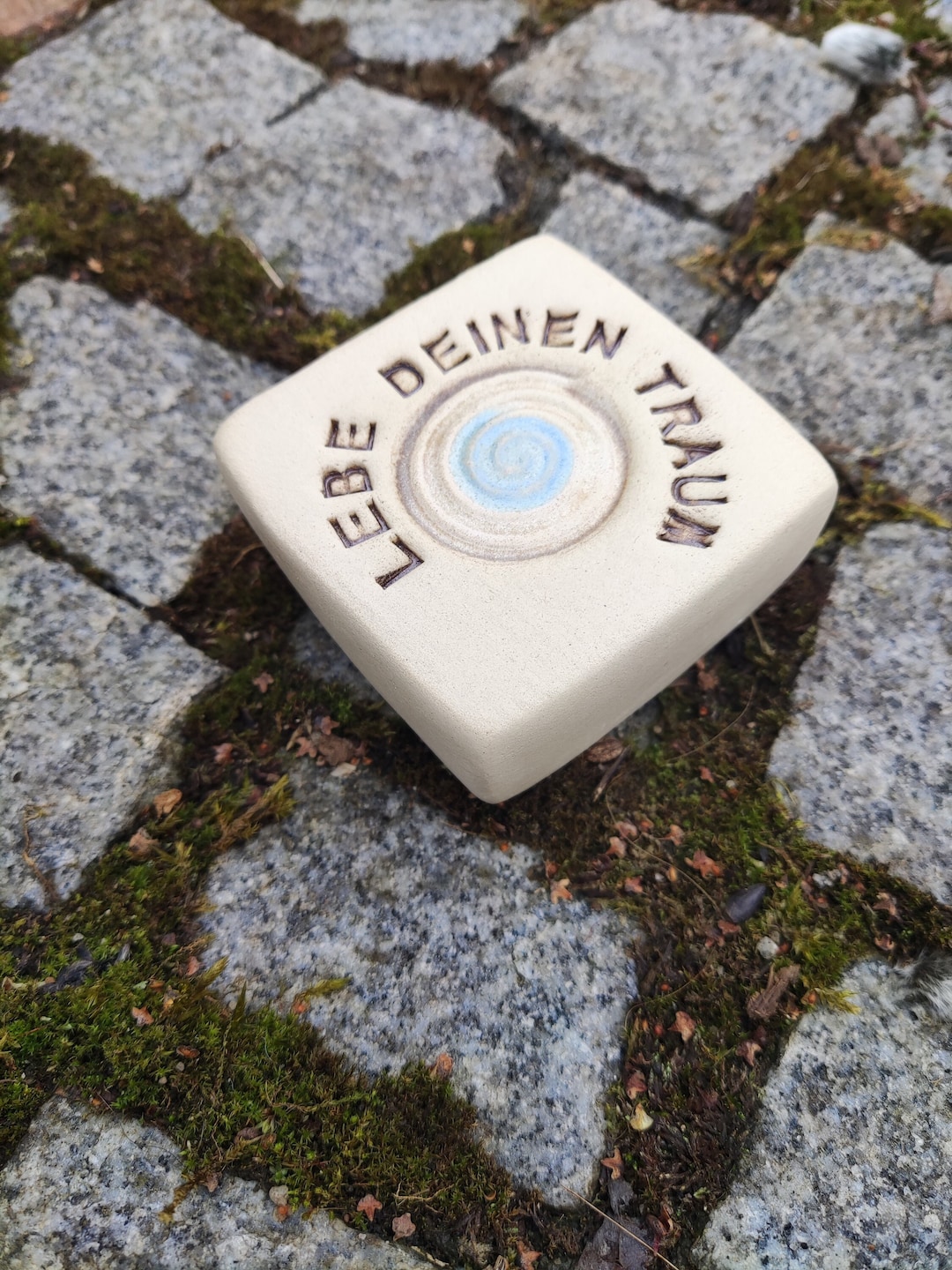 Pflasterstein Spruch aus Keramik // Wege und Garten // Etsy.de