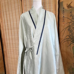 Jacquard Hanfu Top: Chinese Traditional Ming Dynasty Shirt