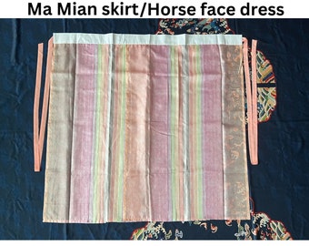 Chinese Hanfu jurk, Rainbow Ma Mian rok, moderne vrouwen Hanfu, paardengezicht jurk, pure stof, Ming-dynastie kleding