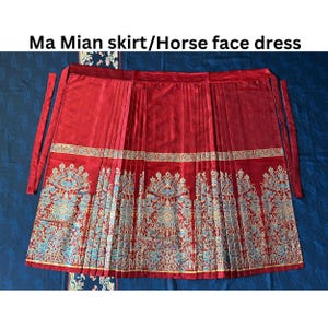 Clearance, Women Hanfu, Chinese Traditional Dress, For Waist 82-90cm, Hanfu Wedding Dress, Ming Dynasty, Ma Mian Skirt, Horse Face Dress