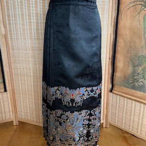 Clearance, Chinese Hanfu, Ming Dynasty, For Waist 86-92cm, MaMian Skirt, Pleated Skirt, Brocade Phoenix, Horse Face Dress, Women Hanfu Party