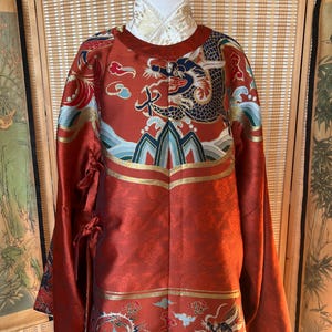 Chinese Women Hanfu, Traditional Ming Dynasty, Chinese New Year, Hanfu Costume Party, Luxury Wedding Dress, Round Neck, Woven Golden Dragon