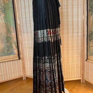 Holiday, Chinese Traditional Hanfu, Brocade Gold Thread, Ming Dynasty, Ma Mian Skirt, Women Dress, Hanfu Party Costume, Horse Face Dress image 11