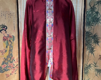 Festa, Hanfu cinese per donna, Top rosso in broccato per busto 100-106, Hanfu tradizionale, Costume da festa asiatico, Camicia da sposa da donna, Hanfu di Capodanno