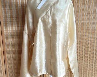 Giacca Kimono Da Uomo Giacca In Cotone Da Uomo Stile Cinese Chiusura A Rana Bottone Cappotto Kongfu Cappotto Cardigan In Parchwork Allentato Maschile 5XL - Foto 8