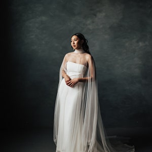 Tulle Bridal Cape // Lyra Cape