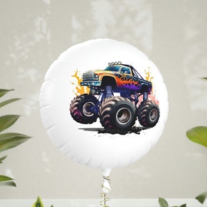 Monster Truck Mylar Helium Balloon, Monster Truck Gift Baloon