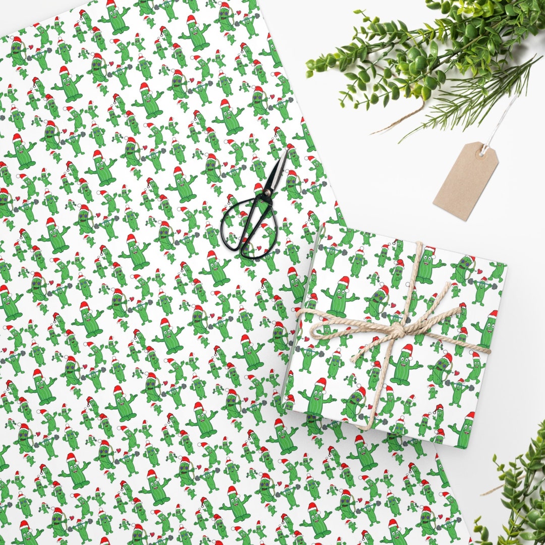 Christmas Pickle Wrapping Paper 