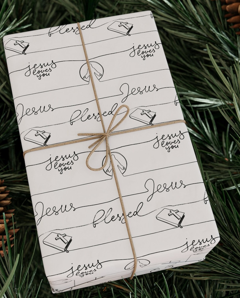 Religious Themed Christmas Wrapping Paper 
