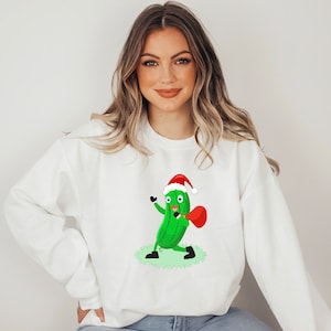 Santa Pickle Unisex Heavy Blend Crewneck Sweatshirt