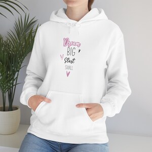 Dream Big Start Small Unisex Heavy Blend Hooded Sweatshirt