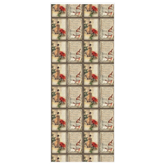 Christmas Old Carols Junk Journal Vintage Wrapping Paper 2023 - Etsy