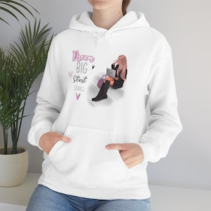 Dream Big Start Small Boss Lady Unisex Heavy Blend Hooded Sweatshirt