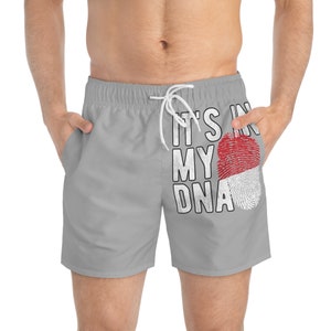 It&#39;s in My DNA Indonesia Flag Swim Trunks