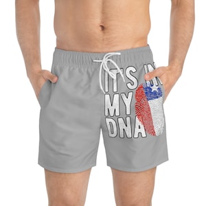 It&#39;s in My DNA Chile Flag Swim Trunks