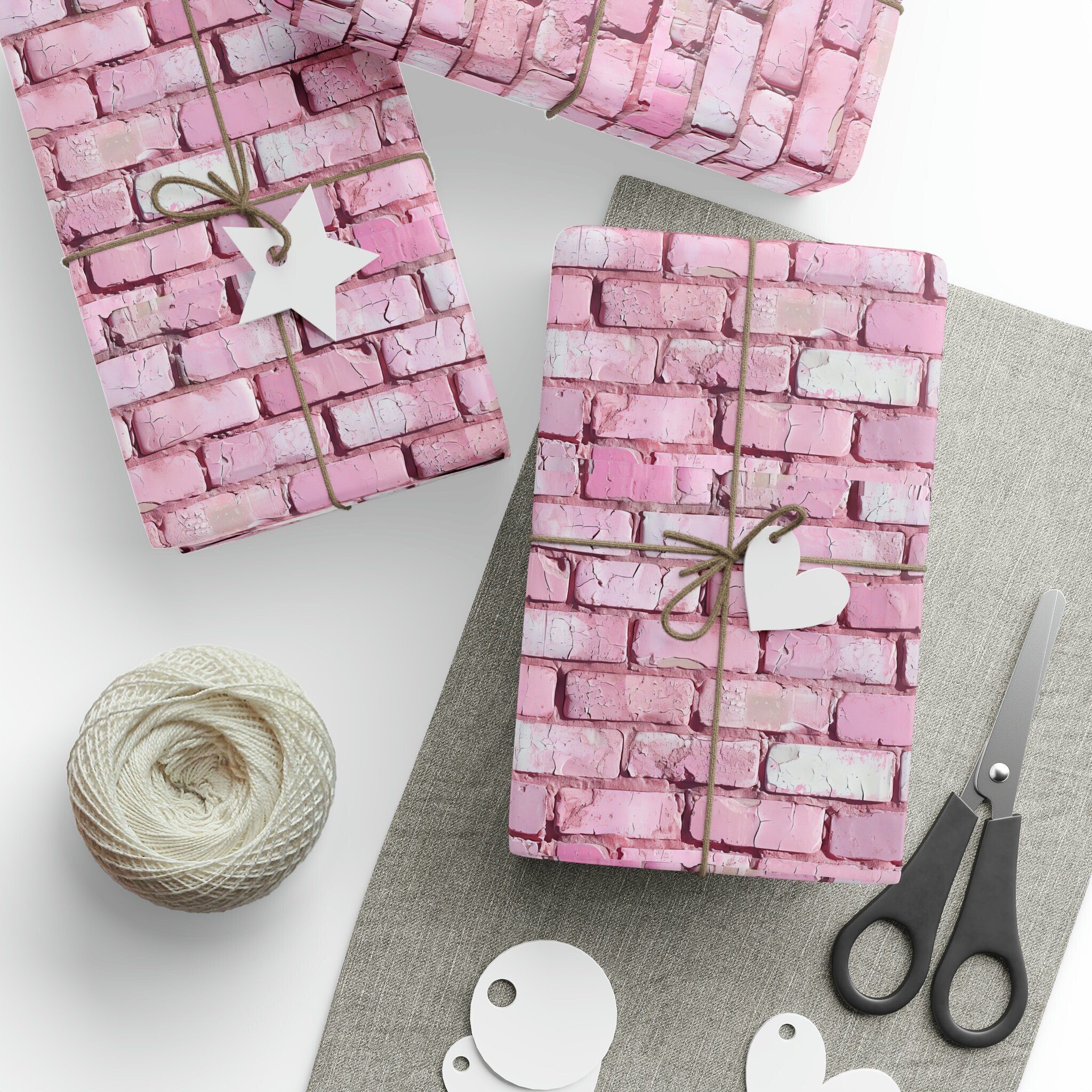 Rouleau de papier cadeau Bricks, Papier cadeau Bricks, Papier cadeau Brick Birthday