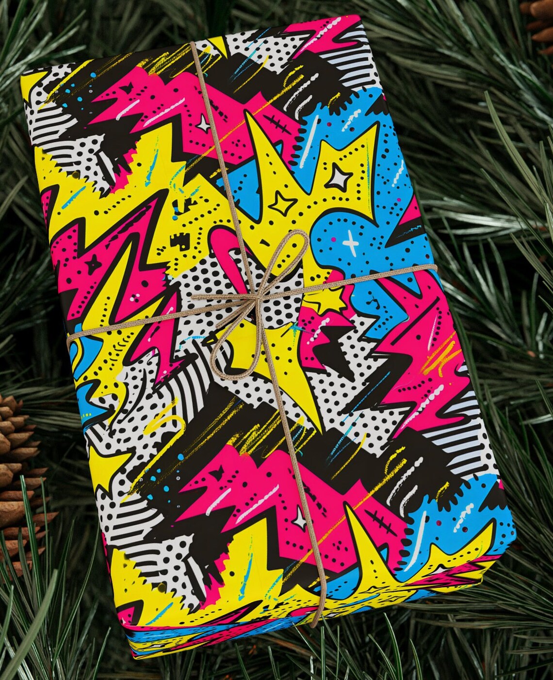 Pop Wrapping Abstract Comic Pop Wrapping Paper Roll, Comic Pop Gifts, Comic Gift ...