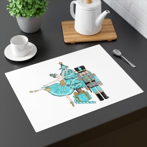 Nutcracker Ballerina Festive Christmas Placemat
