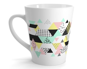 Memphis Style 1980&#39;s Design Latte Mug