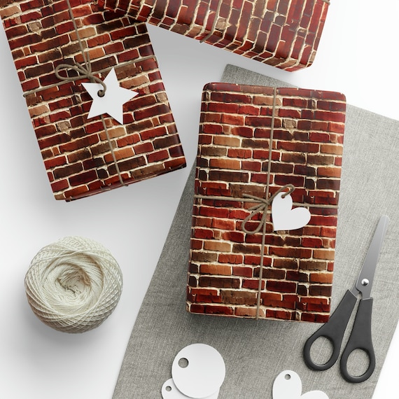 Brick wrapping paper discount