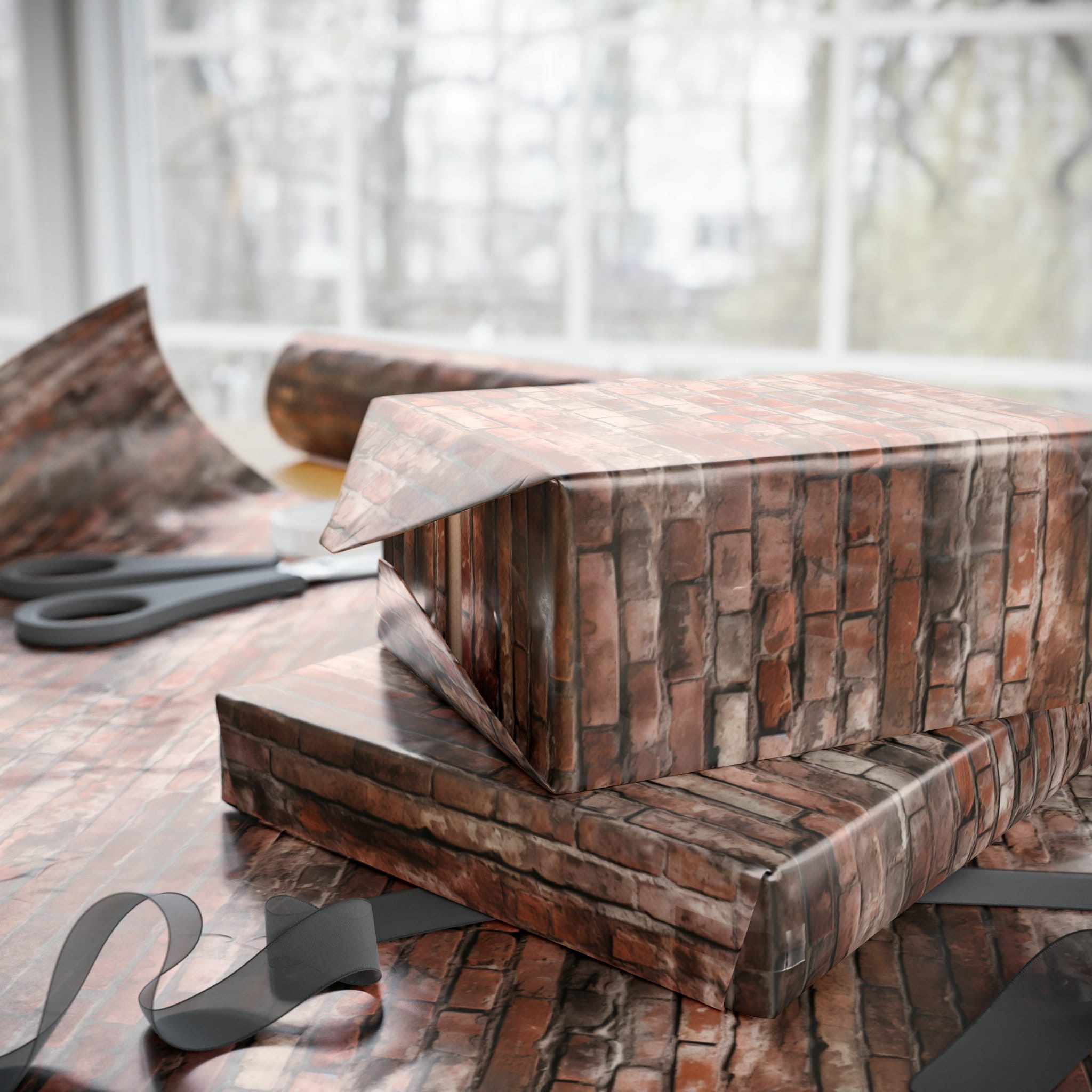 Old Brick Gift Wrapping Papers, Bricks Gift Wrapping Paper Roll, Brick