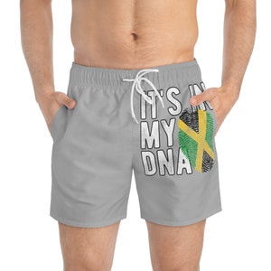 It&#39;s in My DNA Jamaica Flag Swim Trunks