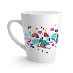 Memphis Style Latte Mug