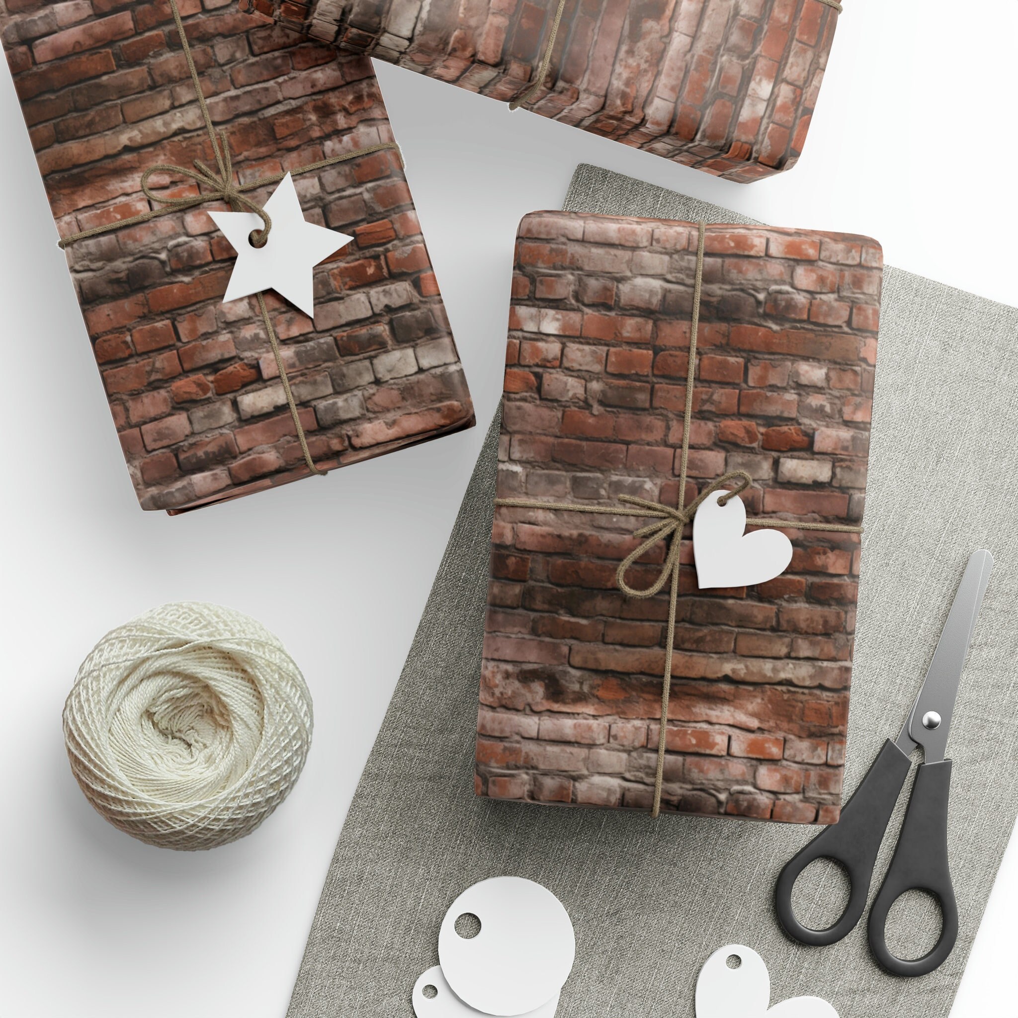 Old Brick Gift Wrapping Papers, Bricks Gift Wrapping Paper Roll, Brick