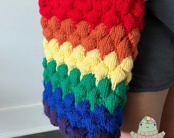 Rainbow Pride Flag Knit Bubble Bag