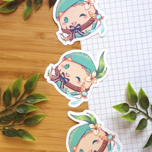 Sticker Venti Jumpy Dumpty ~ Sticker impact Genshin ~ Sticker vinyle ~ Sticker mignon