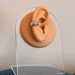 Gold Ear Cuffs, Ear Wrap, Thick Gold Cuff Earrings, No Piercing Cartilage Cuff, Gold Hugging Hoops, Dainty Gold Cuff, Minimalist