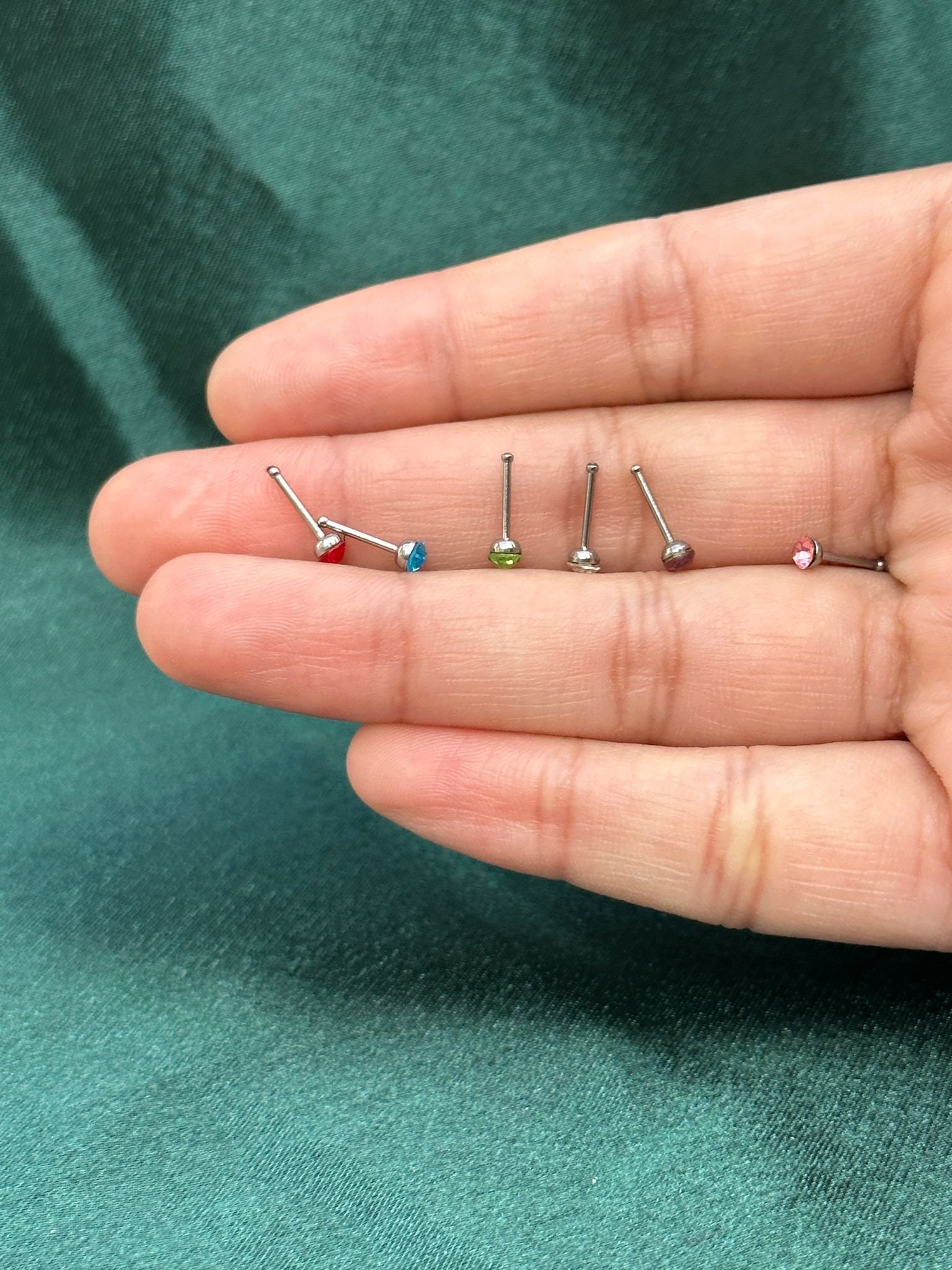 3mm Circle Nose Stud, Different Colours Nose Stud,ball End Nose Stud