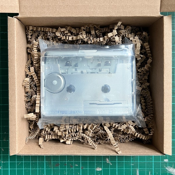 clear portable cassette tape player