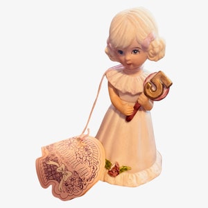 Vintage Growing Up Girls Age 5 Figurine 1980s