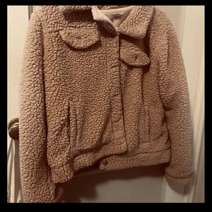 Women’s Teddy Coat | Tan Colored |  Size L
