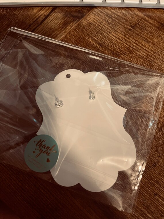 80’s Vintage Rectangular Earrings - image 2