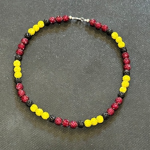 Collana con perline di strass da baseball (MISURA PERSONALIZZATA) Collana con perline di strass Phillies di Bryce Harper / Alvarado, Franco, Cabrera, Acuna