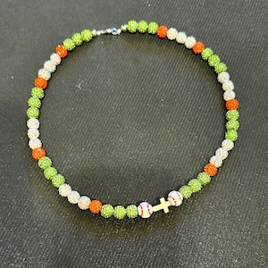 Collana da baseball con perline di strass (FORMATO PERSONALIZZATO) Bryce Harper Phillies Collana con strass di perline / Alvarado, Franco, Cabrera, Acuna