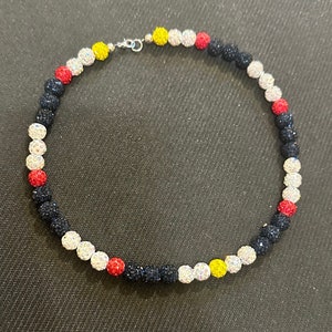 Collana da baseball con perline di strass (FORMATO PERSONALIZZATO) Bryce Harper Phillies Collana con strass di perline / Alvarado, Franco, Cabrera, Acuna