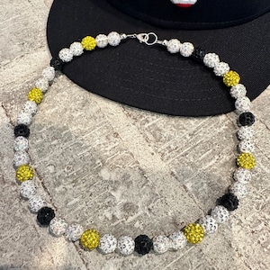 Collana da baseball con perline di strass (QUALSIASI DIMENSIONE) Collana di strass con perline di Bryce Harper Phillies / Alvarado, Franco, Cabrera, Acuna