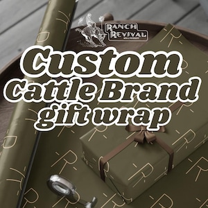 Custom Cattle Brand Wrapping Paper