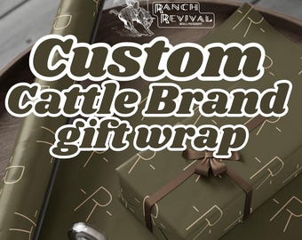 Custom Cattle Brand Wrapping Paper