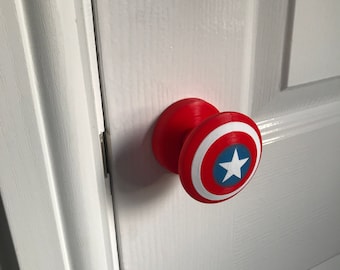 Marvel Captain America Shield door knob handle (real / fully working)