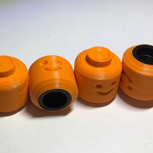 LEGO Head style car/bike wheel tyre valve caps image 6