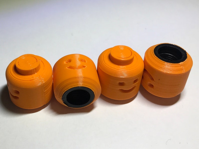 LEGO Head style car/bike wheel tyre valve caps image 6
