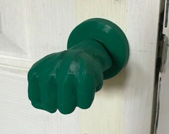 Hulk Hand Marvel Avengers Fist door knob handle (real / fully working)