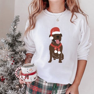 Pitbull Christmas Sweatshirt, Trendy Sweatshirt, Christmas Sweatshirt, Pitbull Mom Gift, Pitbull Mom Sweatshirt, Christmas Gift