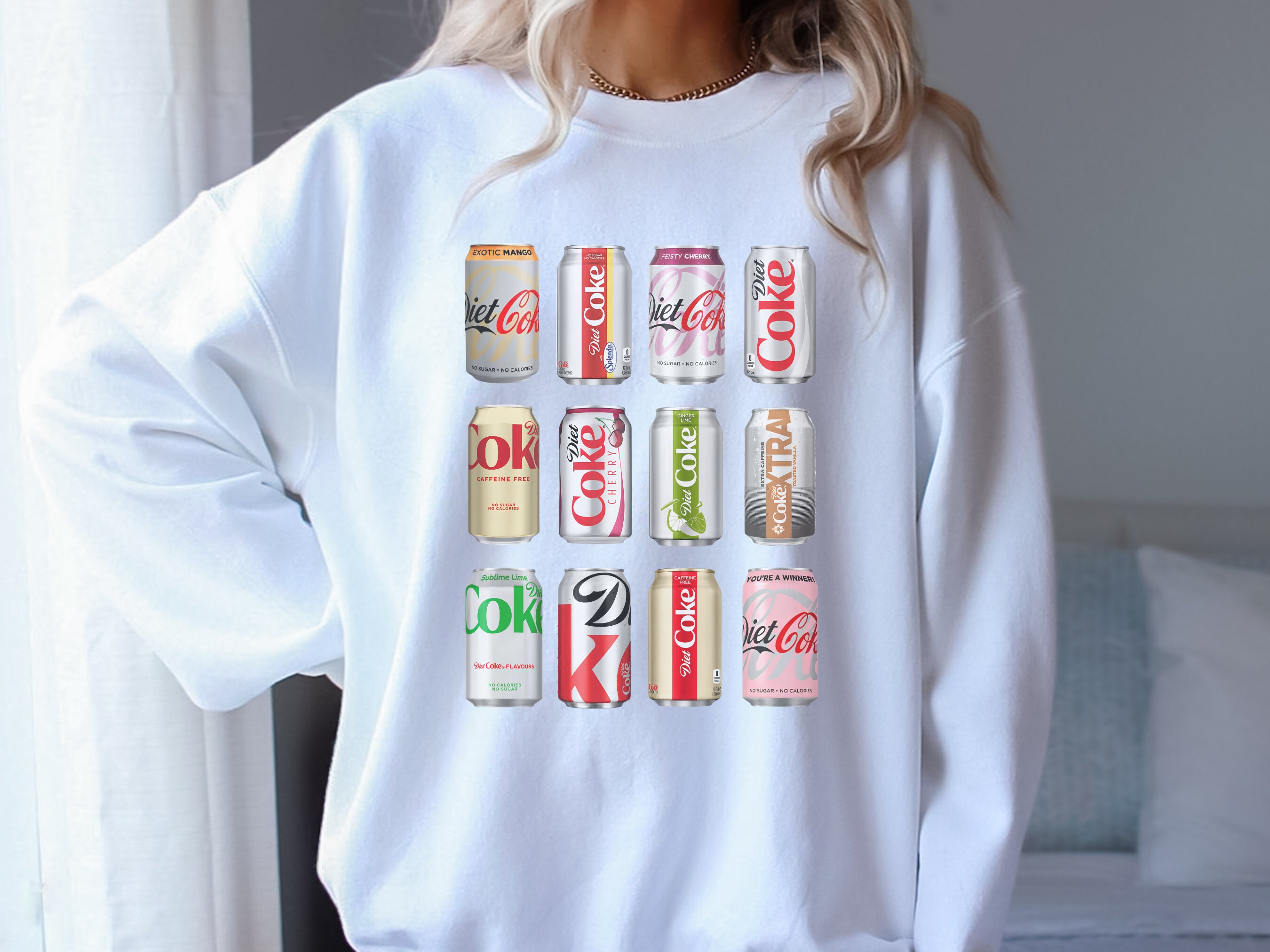 Diet Coke Sweatshirt , Christmas Coca-cola Sweatshirt, Trendy ...