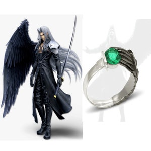 Sephiroth Wing Ring-Sephiroth Ring-Final Fantasy VII Ring-Final Fantasy 7 Ring-Sephiroth One Winged Ring-Final Fantasy VII Cosplay Jewelry