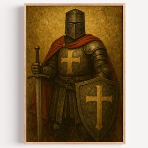 Medieval Art Print | Knight Print | Medieval Decor | Knight Wall Art | Medieval Poster